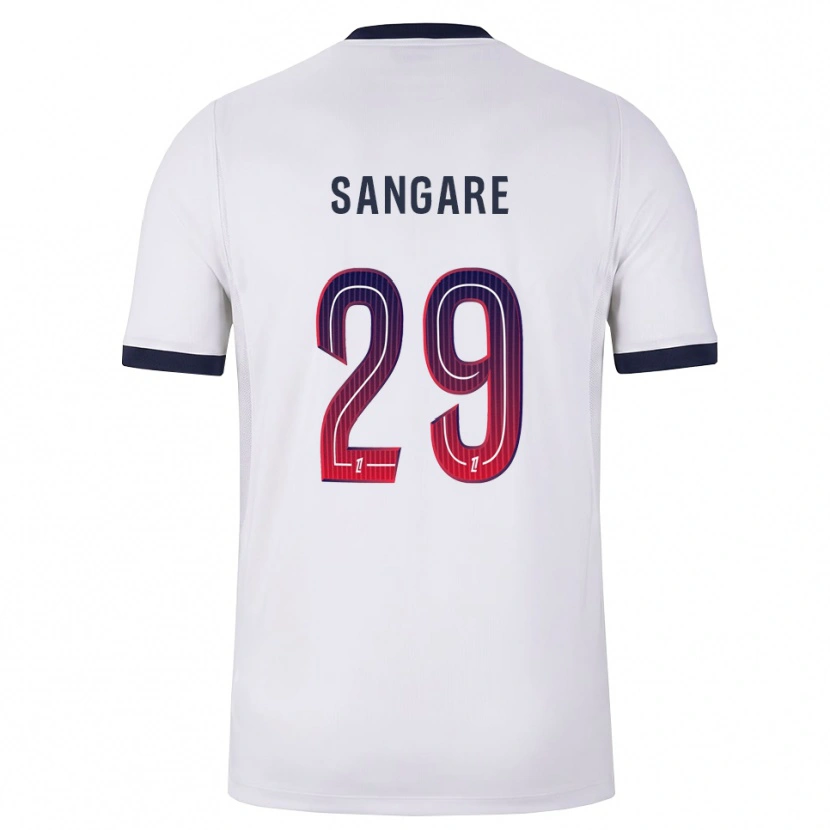 Danxen Kinderen Hawa Sangare #29 Wit Zwart Rood Uitshirt Uittenue 2026/27 T-Shirt België