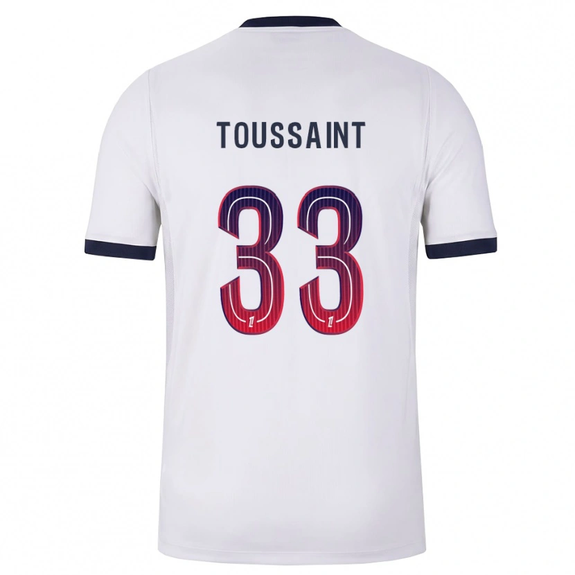 Danxen Kinderen Océane Toussaint #33 Wit Zwart Rood Uitshirt Uittenue 2026/27 T-Shirt België
