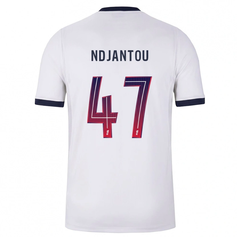 Danxen Kinderen Quentin Ndjantou #47 Wit Zwart Rood Uitshirt Uittenue 2026/27 T-Shirt België