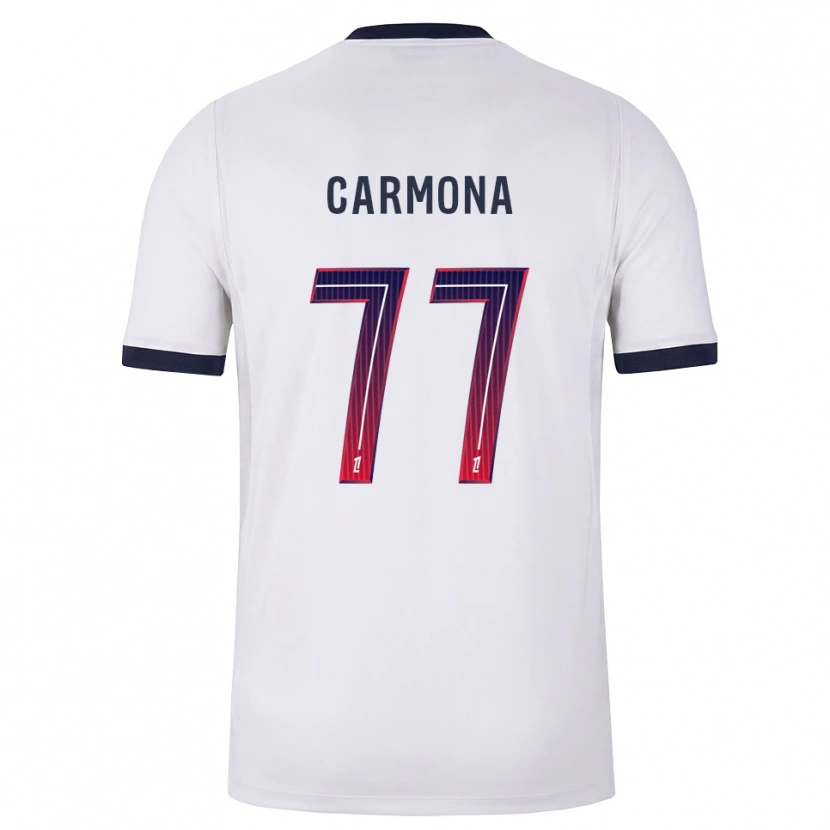Danxen Kinderen Olga Carmona #77 Wit Zwart Rood Uitshirt Uittenue 2026/27 T-Shirt België