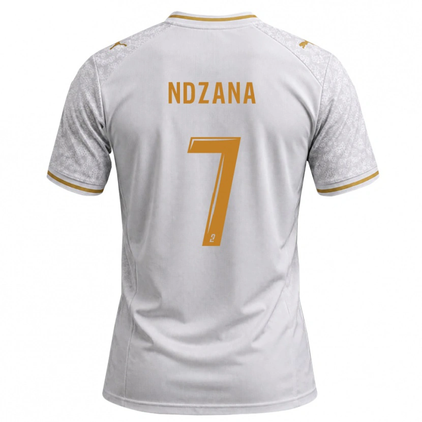 Danxen Kinderen Colette Ndzana Fegue #7 Wit Grijs Goudenrood Uitshirt Uittenue 2026/27 T-Shirt België