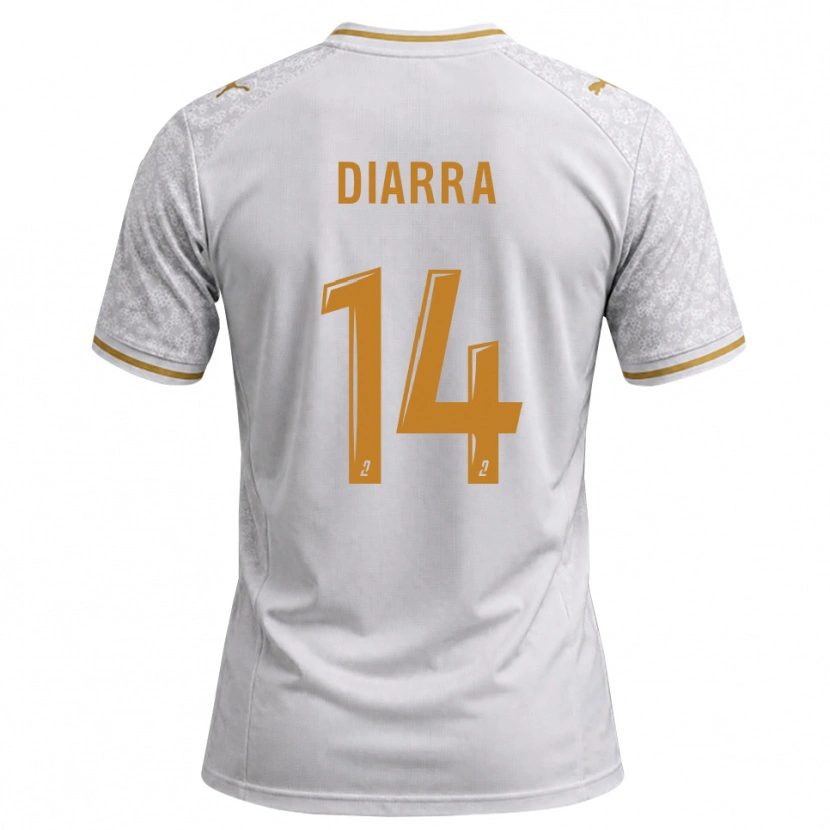 Danxen Kinderen Amidou Diarra #14 Wit Grijs Goudenrood Uitshirt Uittenue 2026/27 T-Shirt België