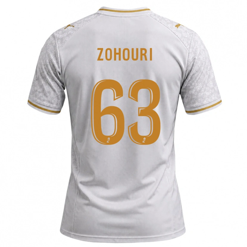 Danxen Kinderen Armel Zohouri #63 Wit Grijs Goudenrood Uitshirt Uittenue 2026/27 T-Shirt België