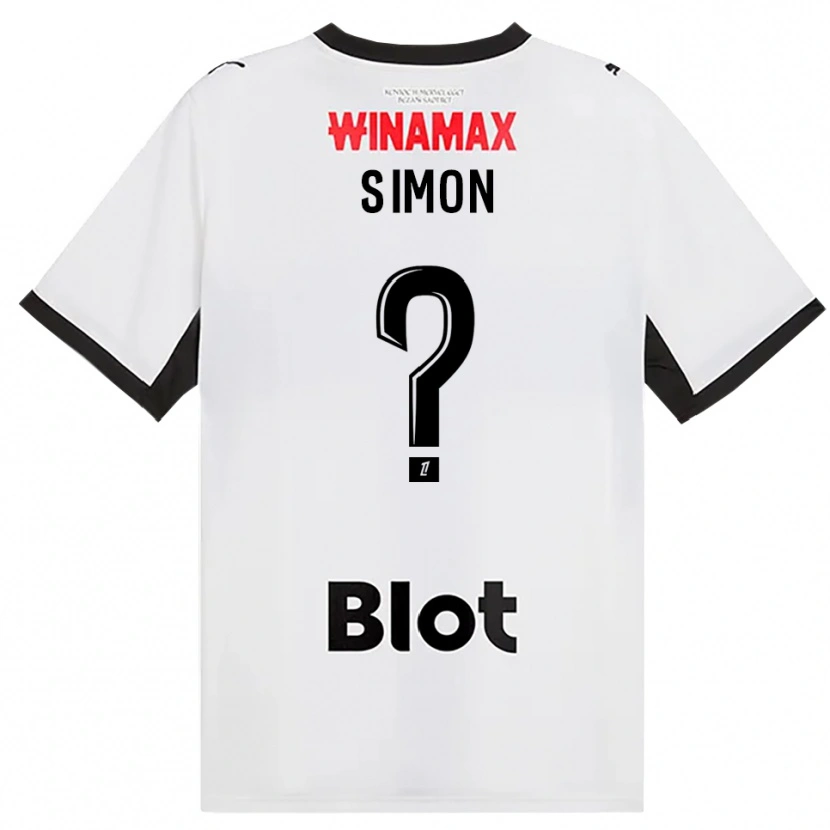 Danxen Kinderen Jules Simon #0 Zwart Wit Rood Uitshirt Uittenue 2026/27 T-Shirt België
