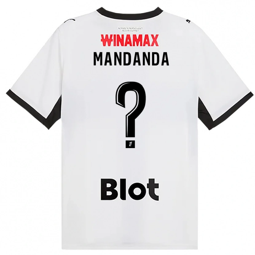 Danxen Kinderen Sacha Mandanda #0 Zwart Wit Rood Uitshirt Uittenue 2026/27 T-Shirt België