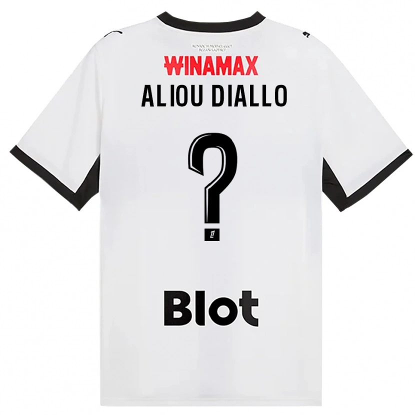 Danxen Kinderen Mamadou Aliou Diallo #0 Zwart Wit Rood Uitshirt Uittenue 2026/27 T-Shirt België