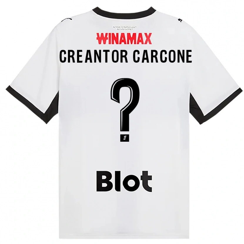 Danxen Kinderen Marlon Creantor Carcone #0 Zwart Wit Rood Uitshirt Uittenue 2026/27 T-Shirt België