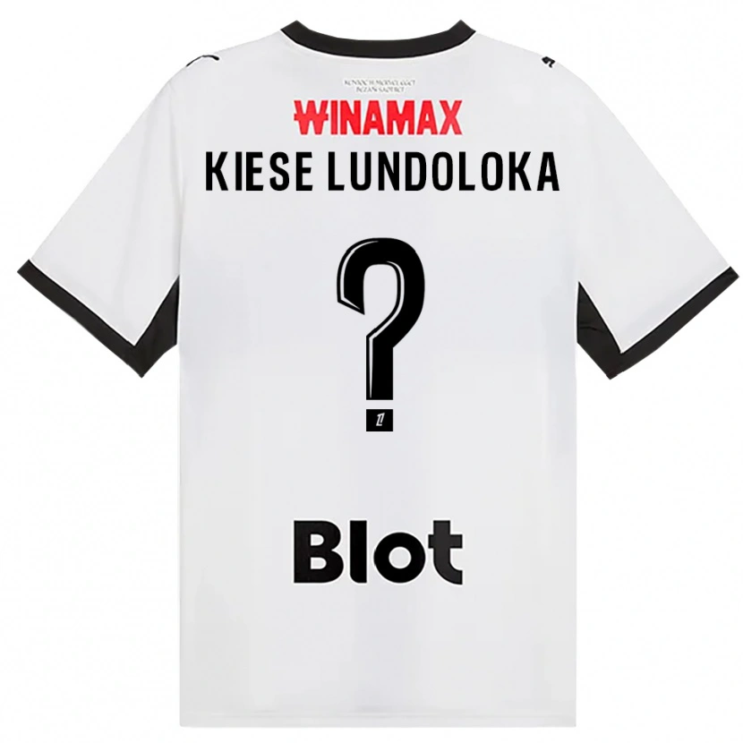 Danxen Kinderen Jeanslor Kiese Lundoloka #0 Zwart Wit Rood Uitshirt Uittenue 2026/27 T-Shirt België