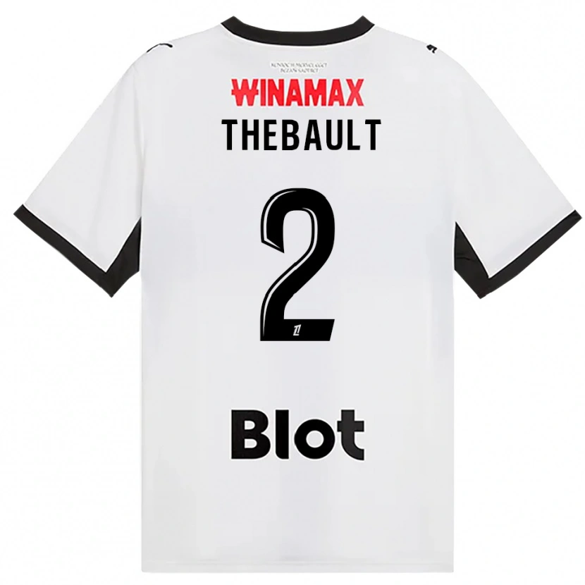 Danxen Kinderen Yaël Thébault #2 Zwart Wit Rood Uitshirt Uittenue 2026/27 T-Shirt België