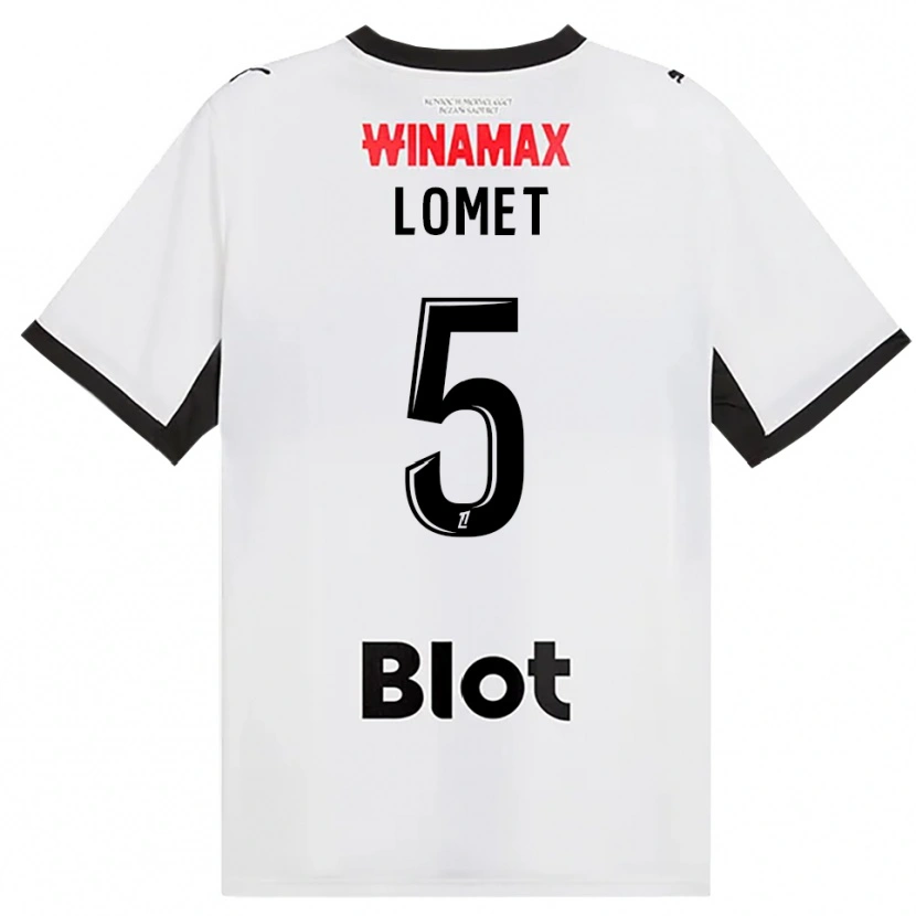 Danxen Kinderen Ruben Lomet #5 Zwart Wit Rood Uitshirt Uittenue 2026/27 T-Shirt België