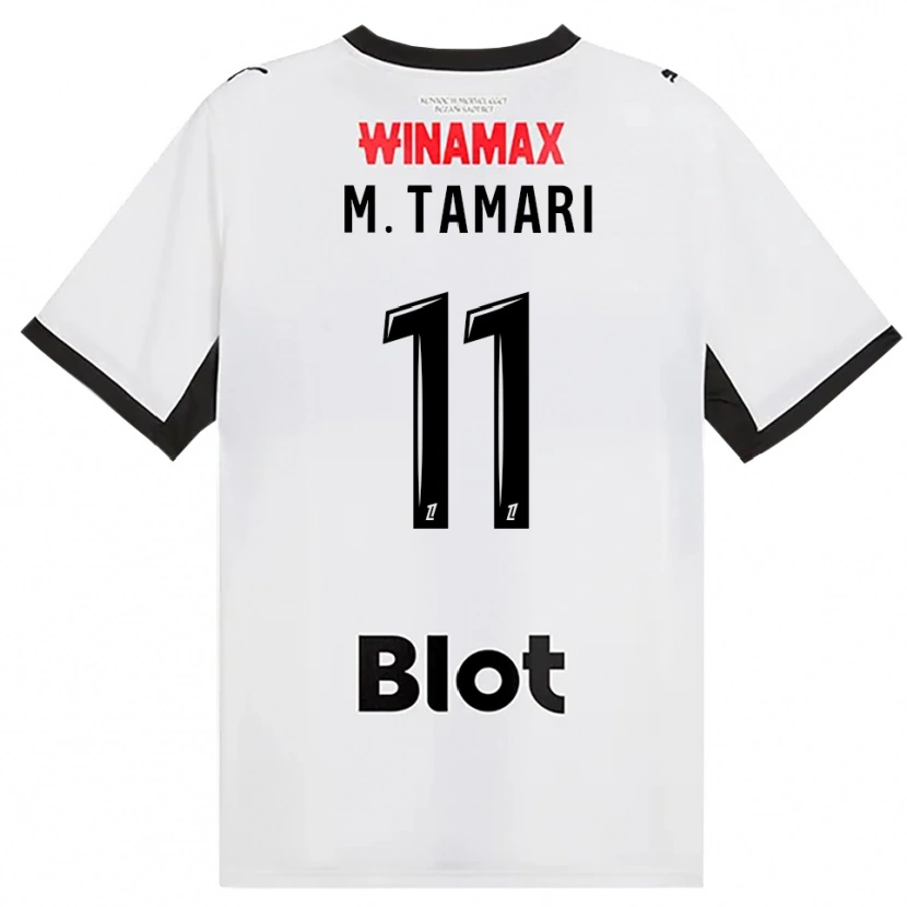 Danxen Kinderen Mousa Al-Tamari #11 Zwart Wit Rood Uitshirt Uittenue 2026/27 T-Shirt België