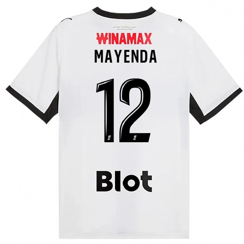 Danxen Kinderen Eliezer Mayenda #12 Zwart Wit Rood Uitshirt Uittenue 2026/27 T-Shirt België