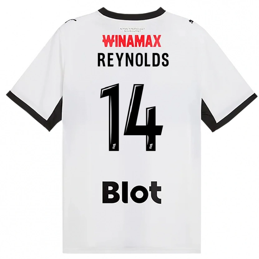 Danxen Kinderen Bryan Reynolds #14 Zwart Wit Rood Uitshirt Uittenue 2026/27 T-Shirt België