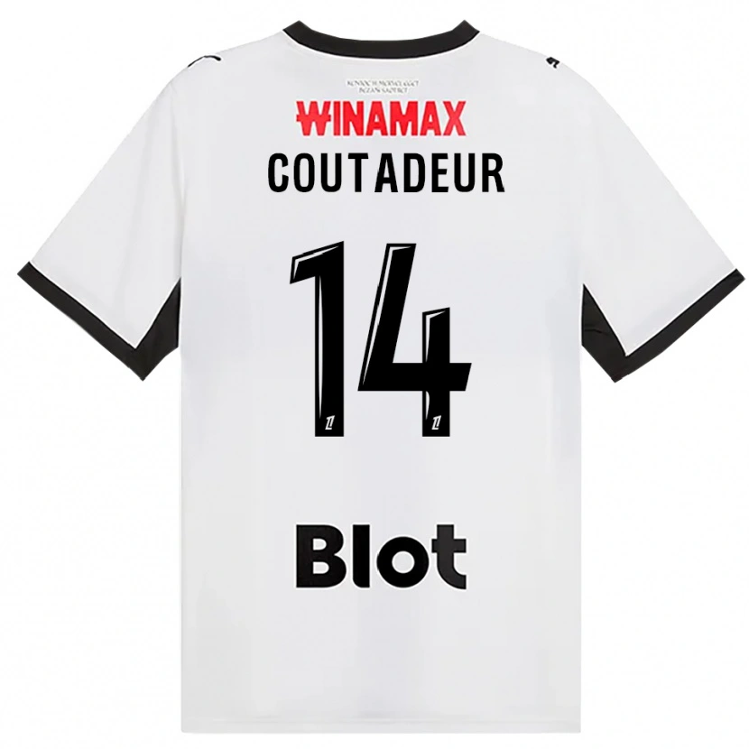 Danxen Kinderen Diego Coutadeur #14 Zwart Wit Rood Uitshirt Uittenue 2026/27 T-Shirt België