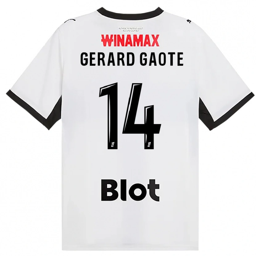 Danxen Kinderen Steven Gaote #14 Zwart Wit Rood Uitshirt Uittenue 2026/27 T-Shirt België