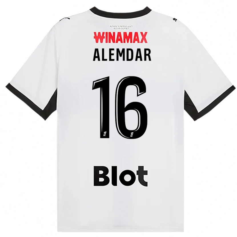 Danxen Kinderen Doğan Alemdar #16 Zwart Wit Rood Uitshirt Uittenue 2026/27 T-Shirt België