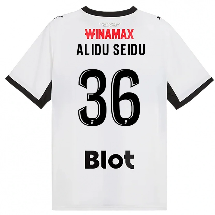 Danxen Kinderen Alidu Seidu #36 Zwart Wit Rood Uitshirt Uittenue 2026/27 T-Shirt België