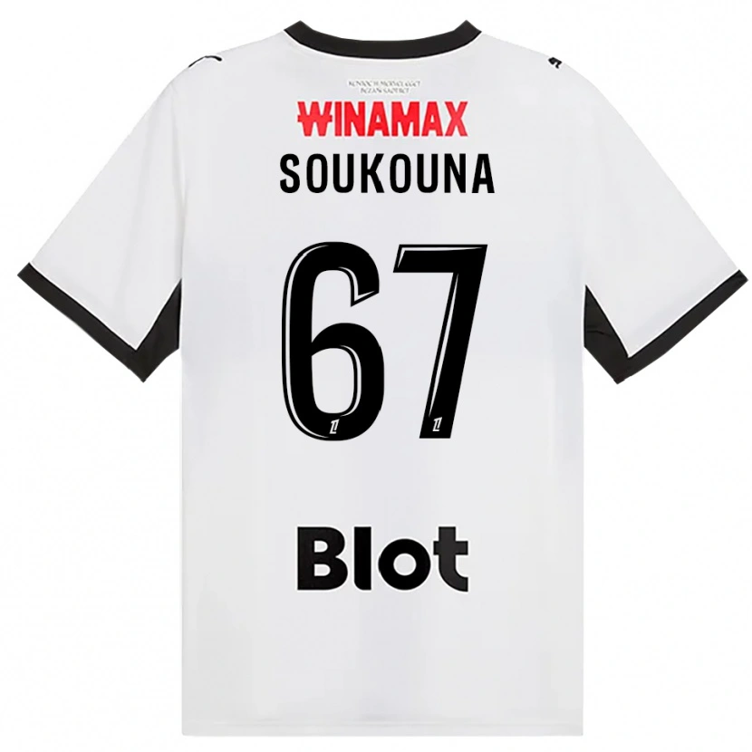 Danxen Kinderen Isiaka Soukouna #67 Zwart Wit Rood Uitshirt Uittenue 2026/27 T-Shirt België