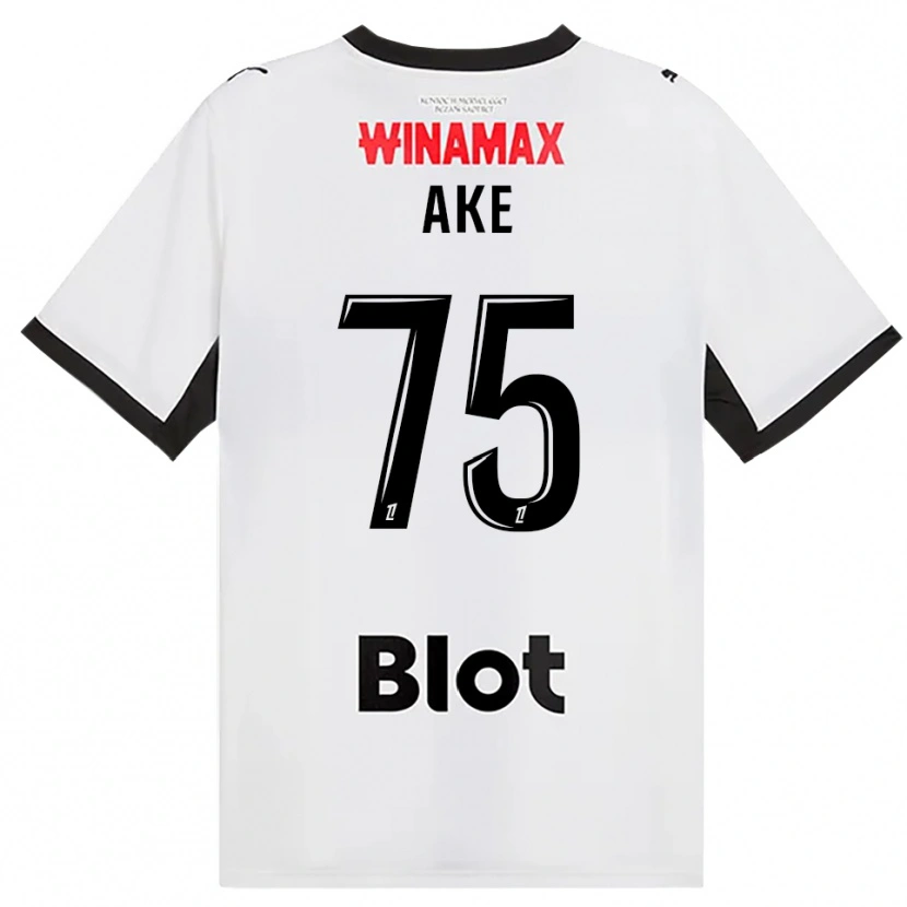 Danxen Kinderen Junior Ake #75 Zwart Wit Rood Uitshirt Uittenue 2026/27 T-Shirt België