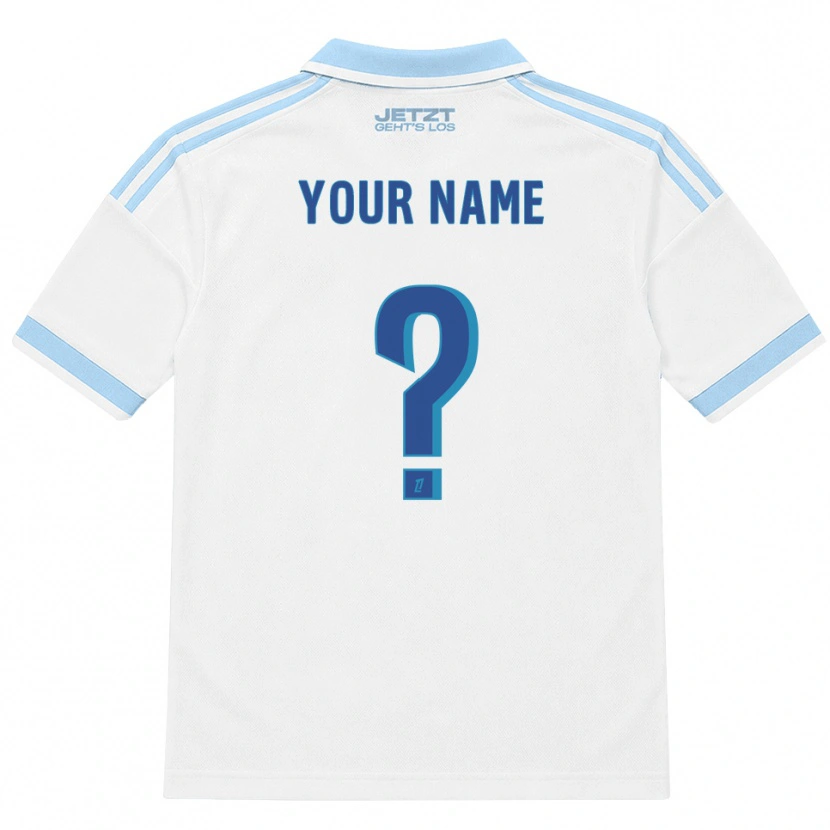 Danxen Kinderen Uw Naam #0 Licht Hemelsblauw Wit Rood Uitshirt Uittenue 2026/27 T-Shirt België