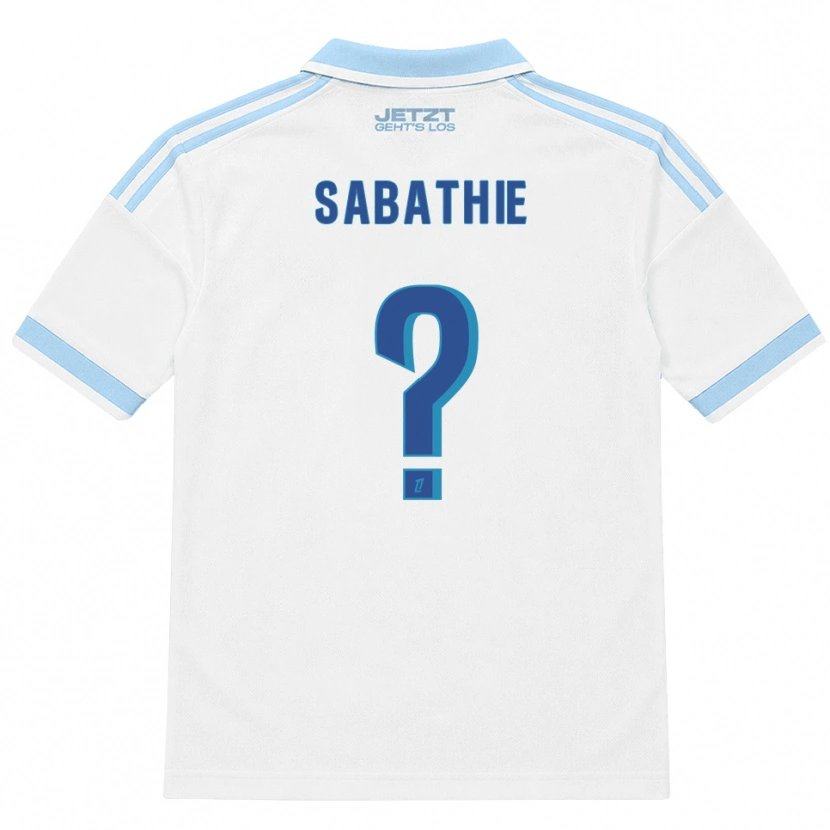 Danxen Kinderen Gabin Sabathié #0 Licht Hemelsblauw Wit Rood Uitshirt Uittenue 2026/27 T-Shirt België