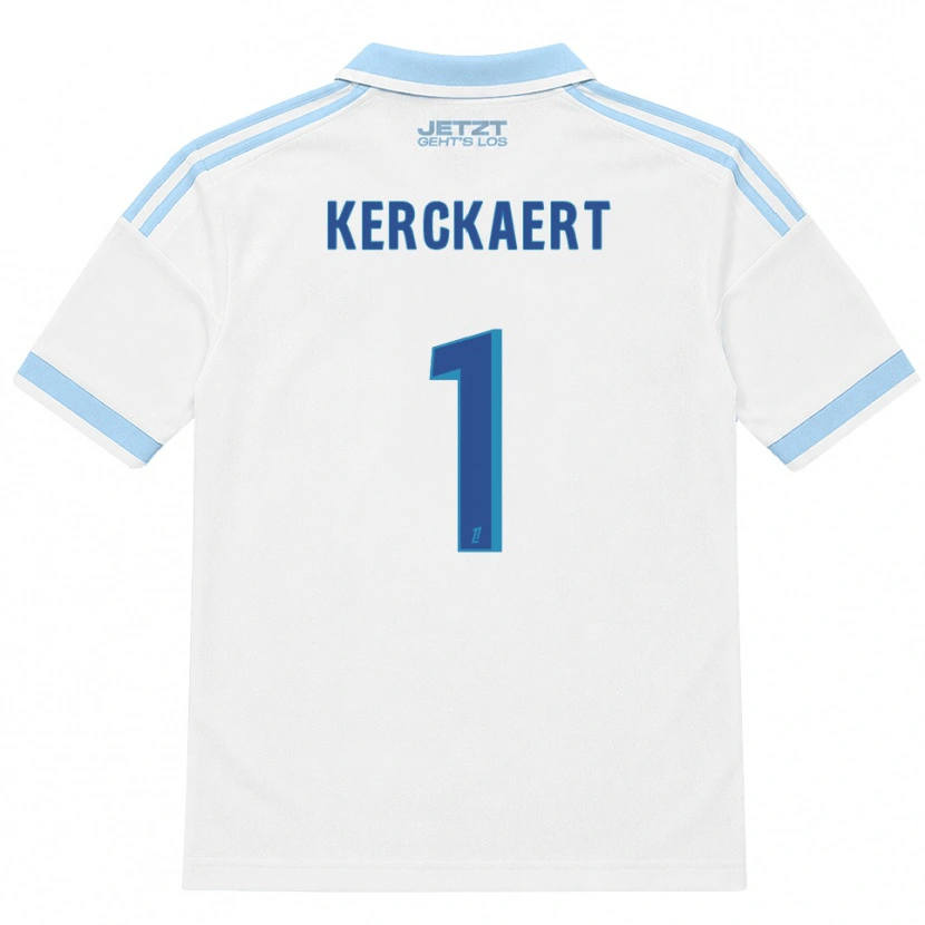 Danxen Kinderen Gabriel Kerckaert #1 Licht Hemelsblauw Wit Rood Uitshirt Uittenue 2026/27 T-Shirt België