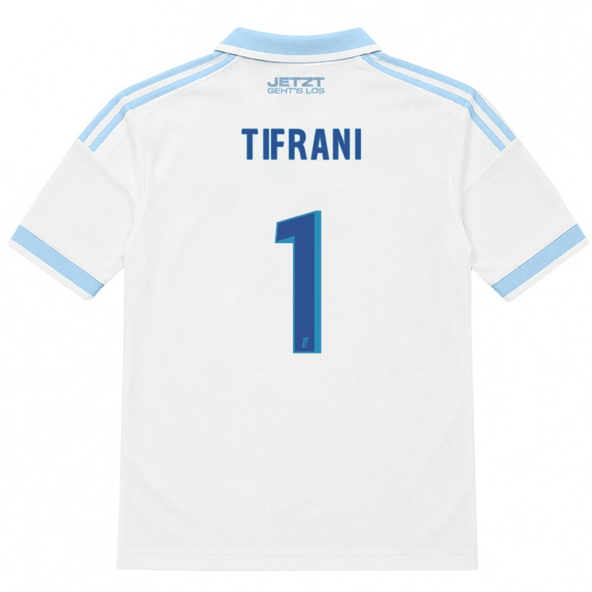 Danxen Kinderen Yazid Tifrani #1 Licht Hemelsblauw Wit Rood Uitshirt Uittenue 2026/27 T-Shirt België