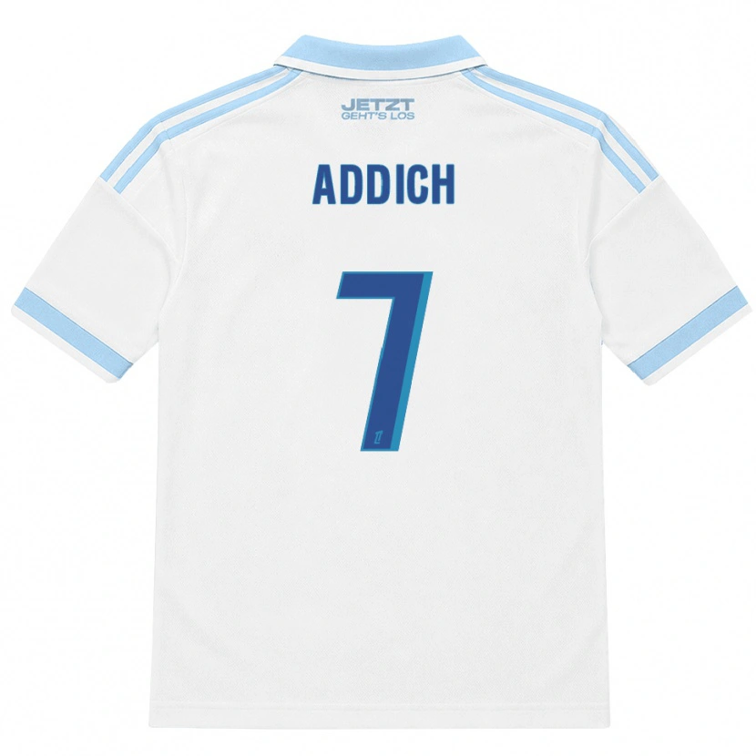 Danxen Kinderen Yanis Addich #7 Licht Hemelsblauw Wit Rood Uitshirt Uittenue 2026/27 T-Shirt België