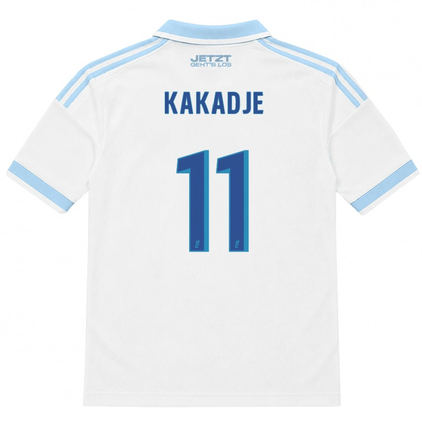 Danxen Kinderen Dan-Marcel Kakadje #11 Licht Hemelsblauw Wit Rood Uitshirt Uittenue 2026/27 T-Shirt België