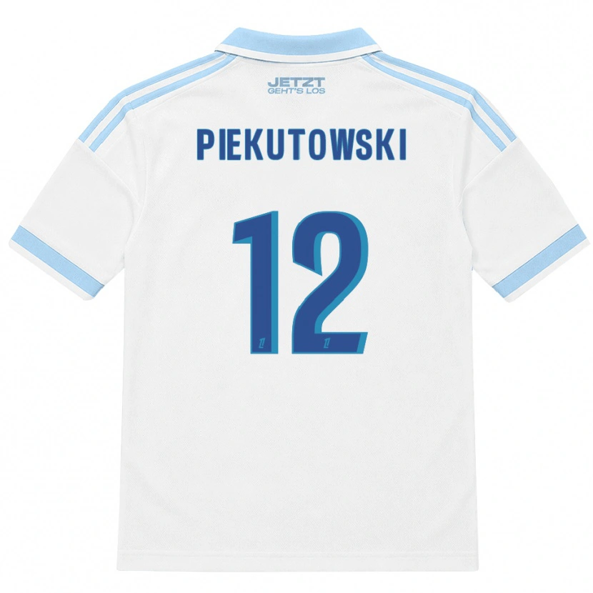 Danxen Kinderen Milosz Piekutowski #12 Licht Hemelsblauw Wit Rood Uitshirt Uittenue 2026/27 T-Shirt België