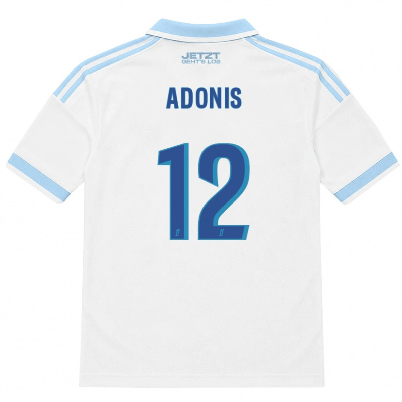 Danxen Kinderen Erwan Adonis #12 Licht Hemelsblauw Wit Rood Uitshirt Uittenue 2026/27 T-Shirt België