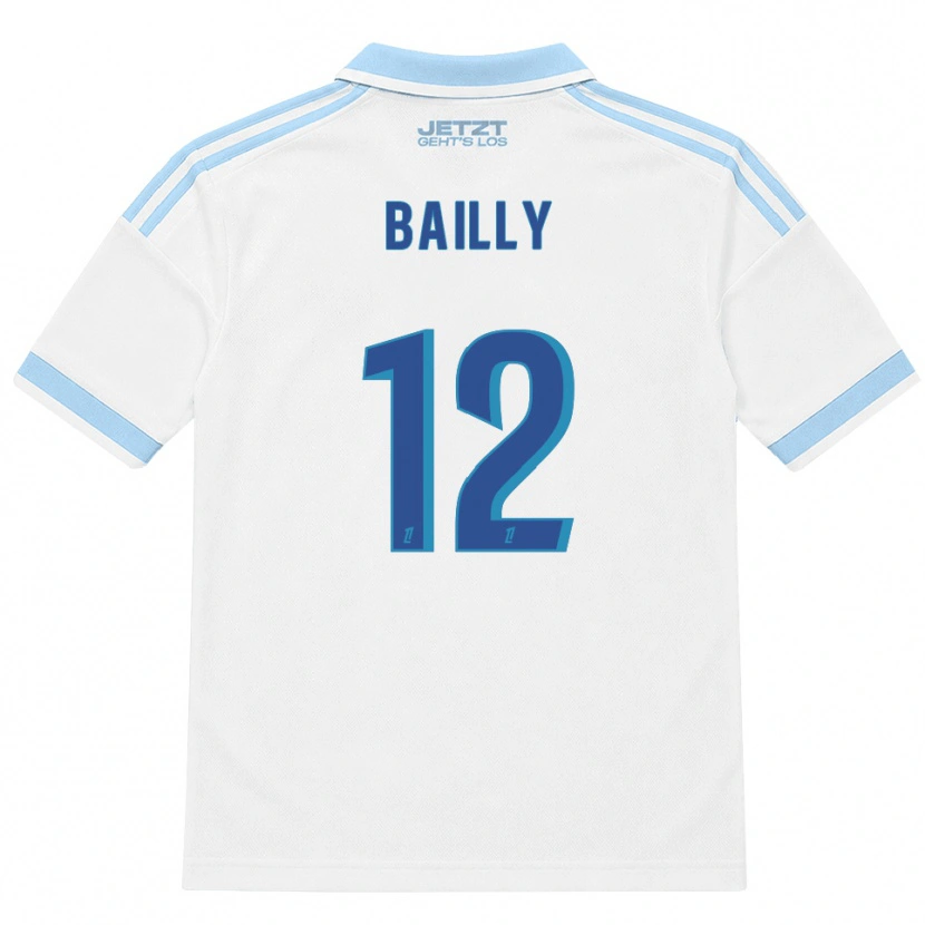 Danxen Kinderen Melvine Bailly #12 Licht Hemelsblauw Wit Rood Uitshirt Uittenue 2026/27 T-Shirt België