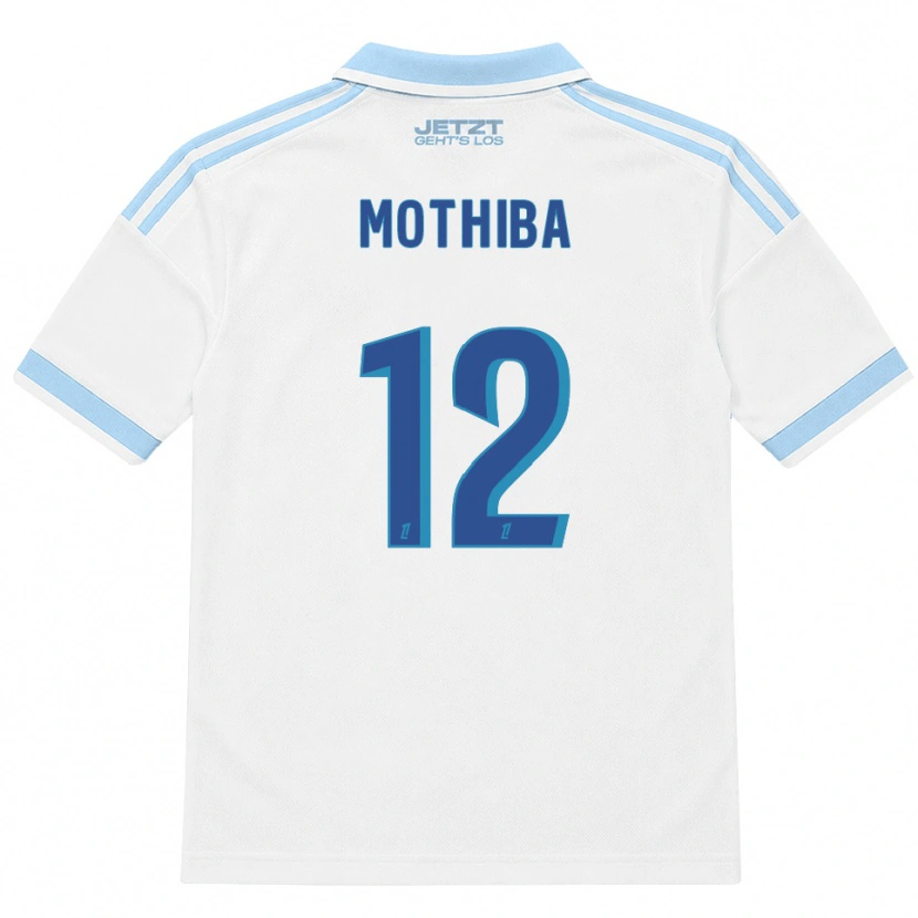Danxen Kinderen Lebo Mothiba #12 Licht Hemelsblauw Wit Rood Uitshirt Uittenue 2026/27 T-Shirt België