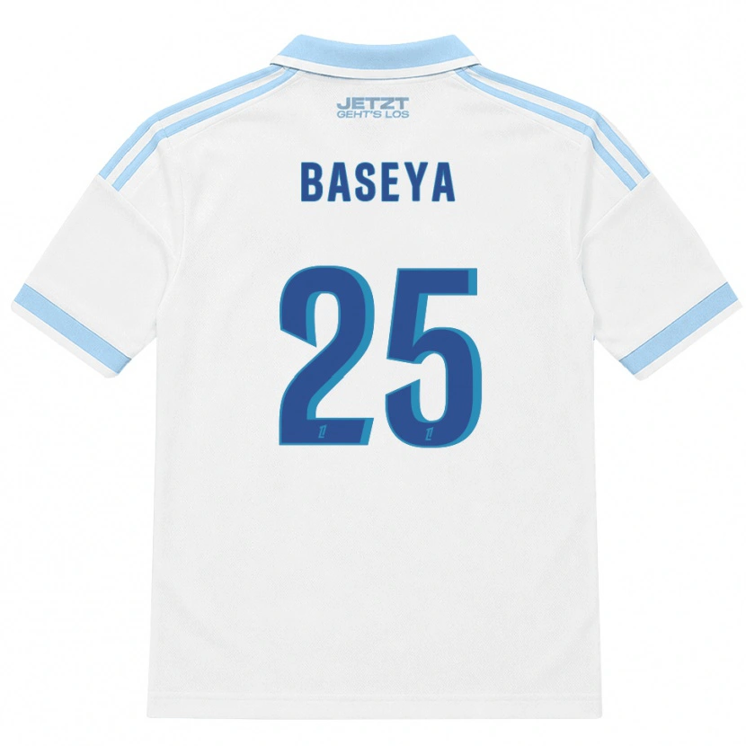 Danxen Kinderen Steven Baseya #25 Licht Hemelsblauw Wit Rood Uitshirt Uittenue 2026/27 T-Shirt België