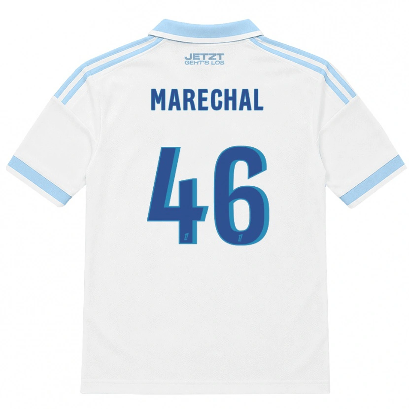 Danxen Kinderen Max Maréchal #46 Licht Hemelsblauw Wit Rood Uitshirt Uittenue 2026/27 T-Shirt België