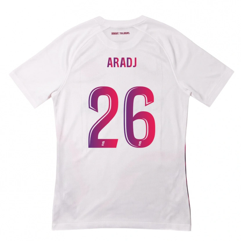 Danxen Kinderen Ylies Aradj #26 Wit Roze Paars Uitshirt Uittenue 2026/27 T-Shirt België