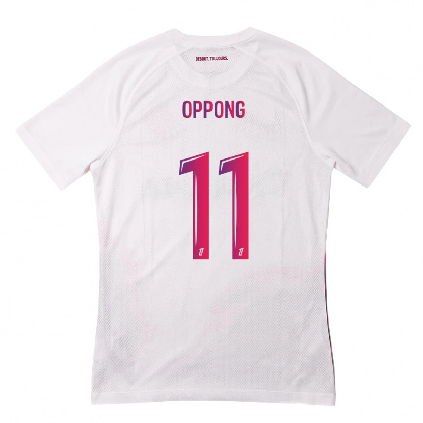 Danxen Kinderen Sion Oppong #11 Wit Roze Paars Uitshirt Uittenue 2026/27 T-Shirt België