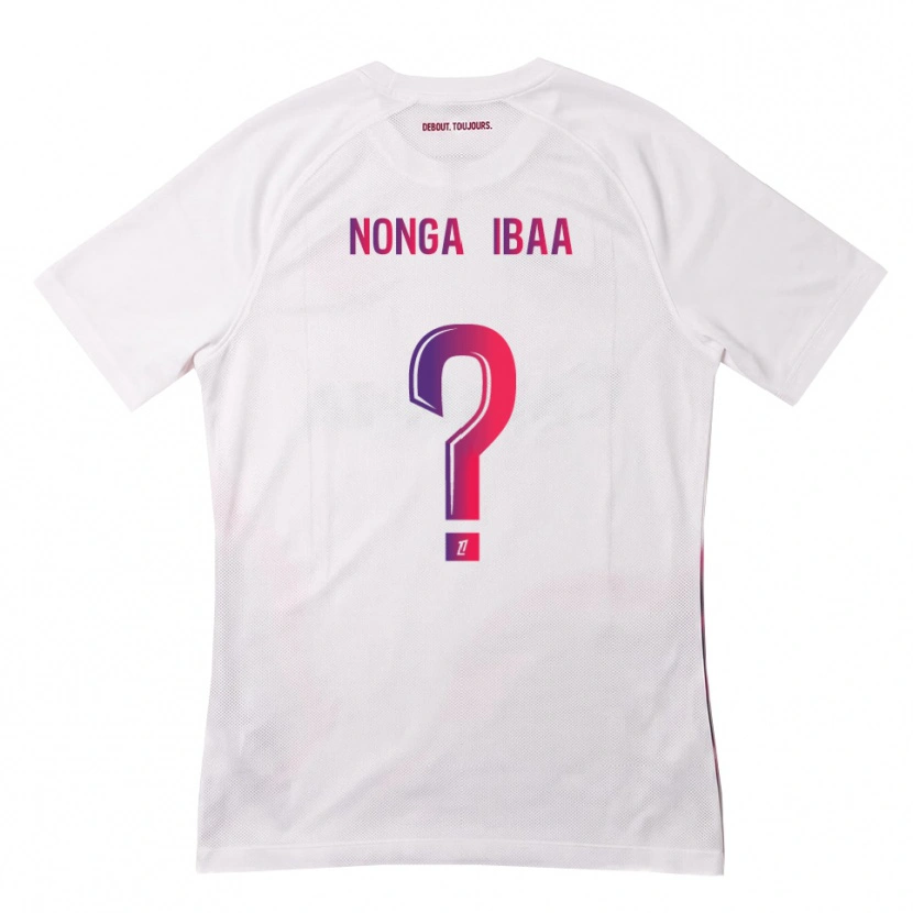 Danxen Kinderen Alou Nonga Ibaa #0 Wit Roze Paars Uitshirt Uittenue 2026/27 T-Shirt België