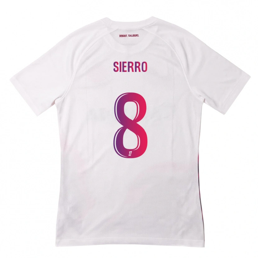 Danxen Kinderen Vincent Sierro #8 Wit Roze Paars Uitshirt Uittenue 2026/27 T-Shirt België