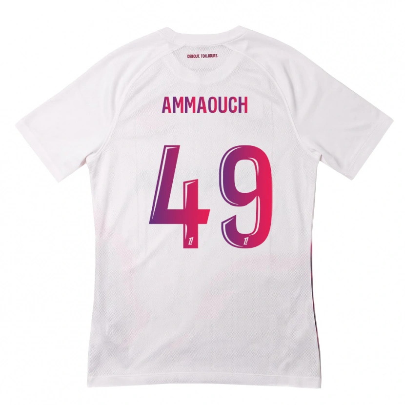 Danxen Kinderen Aymen Amaaouch #49 Wit Roze Paars Uitshirt Uittenue 2026/27 T-Shirt België