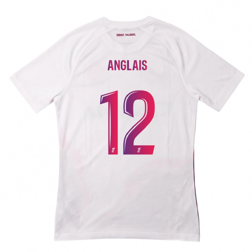 Danxen Kinderen Anaëlle Anglais #12 Wit Roze Paars Uitshirt Uittenue 2026/27 T-Shirt België