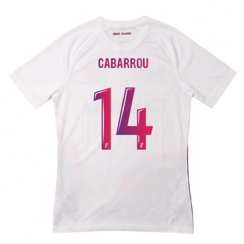 Danxen Kinderen Tom Cabarrou #14 Wit Roze Paars Uitshirt Uittenue 2026/27 T-Shirt België