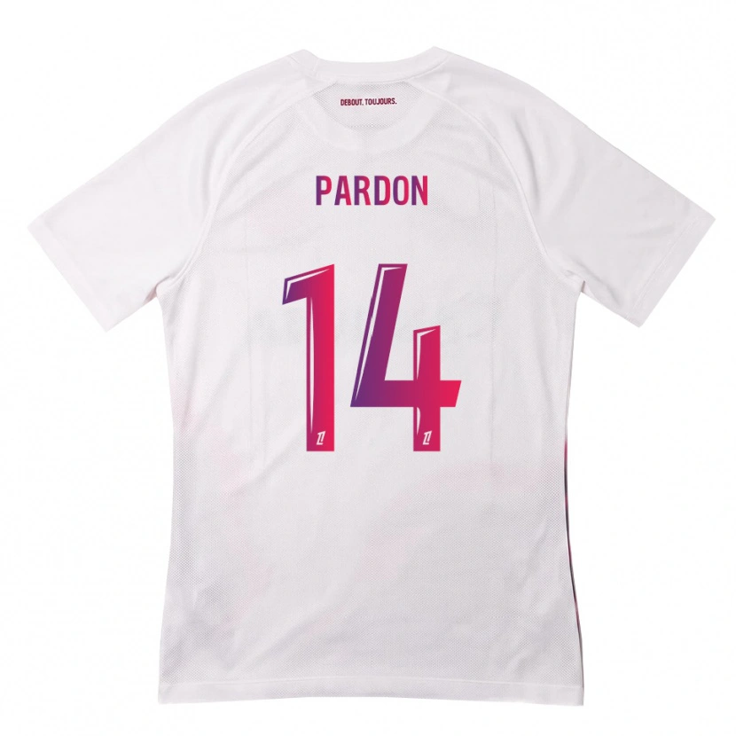 Danxen Kinderen Pauline Pardon #14 Wit Roze Paars Uitshirt Uittenue 2026/27 T-Shirt België