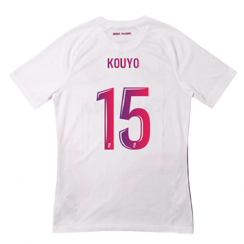 Danxen Kinderen Dan Kouyo #15 Wit Roze Paars Uitshirt Uittenue 2026/27 T-Shirt België