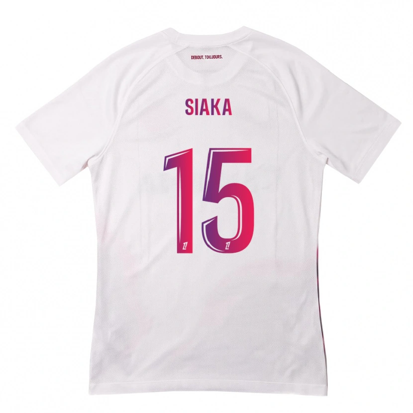 Danxen Kinderen Nazihary Siaka #15 Wit Roze Paars Uitshirt Uittenue 2026/27 T-Shirt België