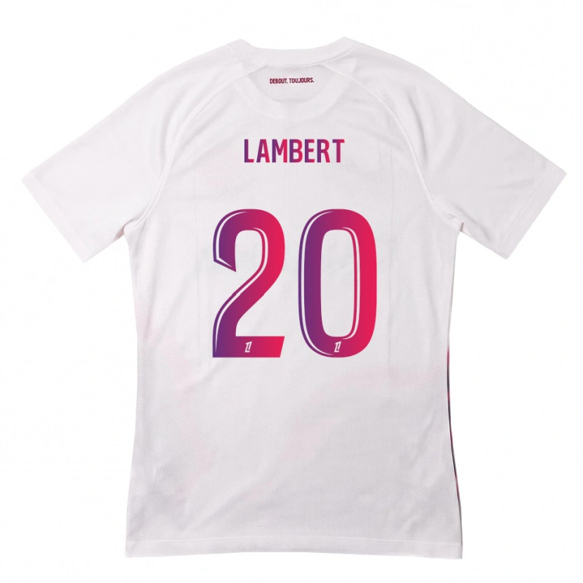 Danxen Kinderen Sarah Lambert #20 Wit Roze Paars Uitshirt Uittenue 2026/27 T-Shirt België