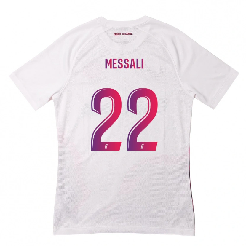 Danxen Kinderen Rafik Messali #22 Wit Roze Paars Uitshirt Uittenue 2026/27 T-Shirt België