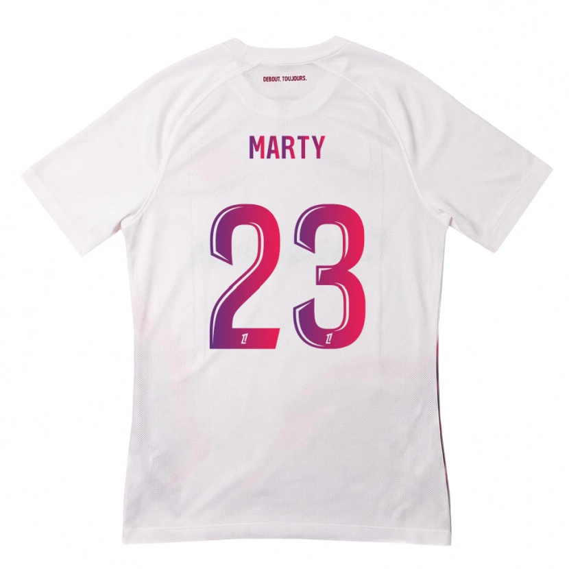 Danxen Kinderen Chloé Marty #23 Wit Roze Paars Uitshirt Uittenue 2026/27 T-Shirt België
