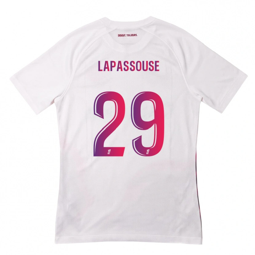 Danxen Kinderen Louna Lapassouse #29 Wit Roze Paars Uitshirt Uittenue 2026/27 T-Shirt België