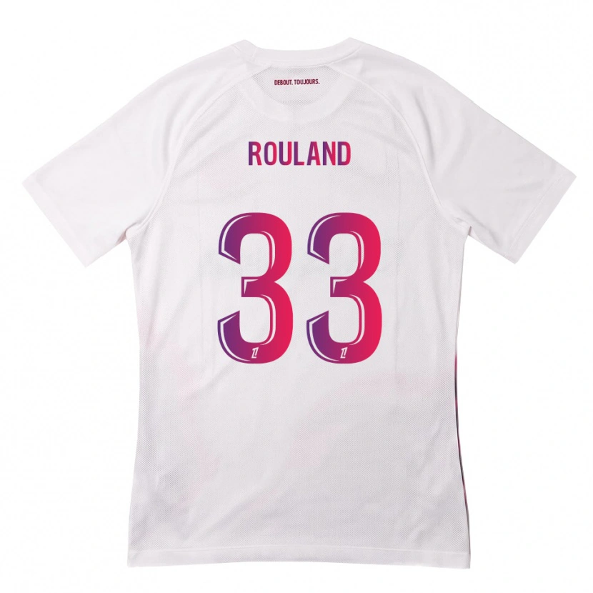 Danxen Kinderen Prune Rouland #33 Wit Roze Paars Uitshirt Uittenue 2026/27 T-Shirt België